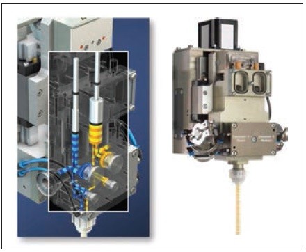 Obr. 4 Dávkovací hlava P016 (výrobce Scheugenpflug AG)